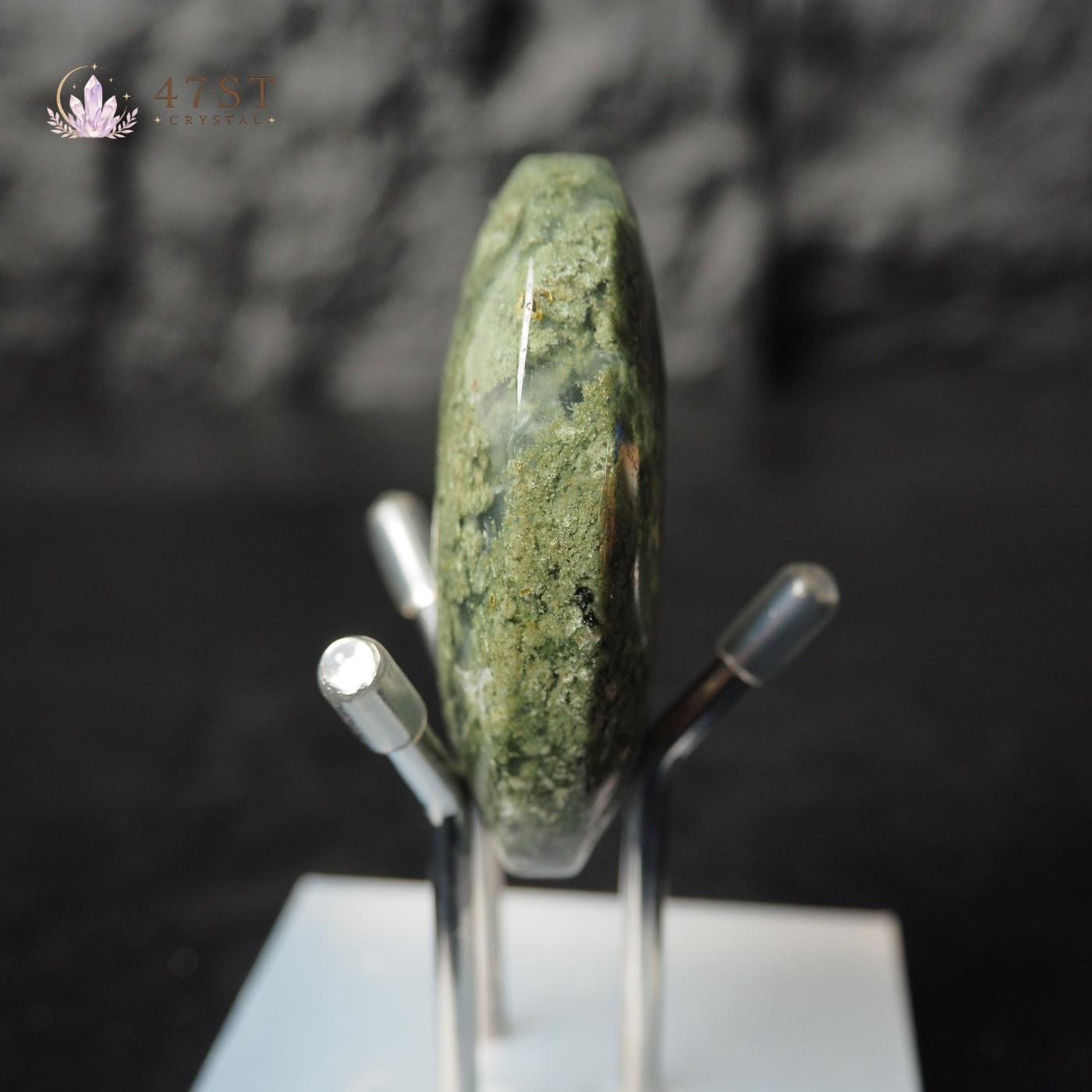 Moss Agate Palm Stone