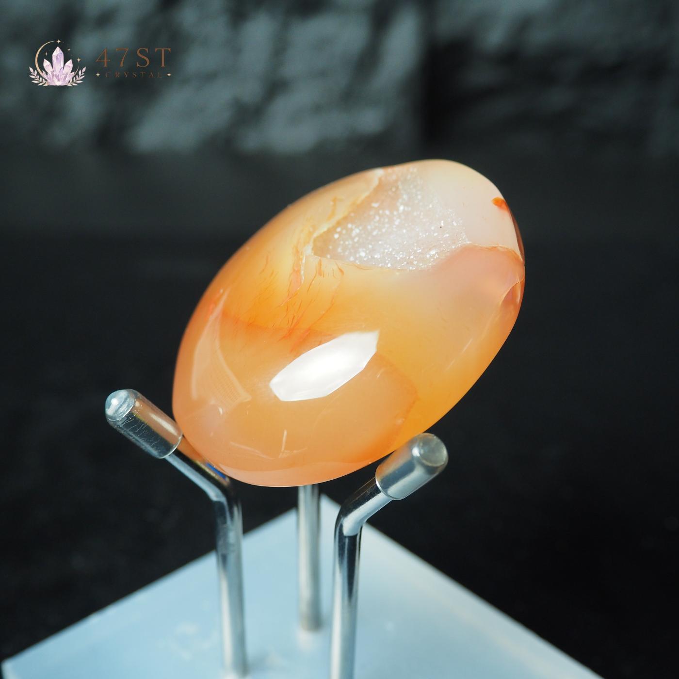 Druzy Agate Palm Stone