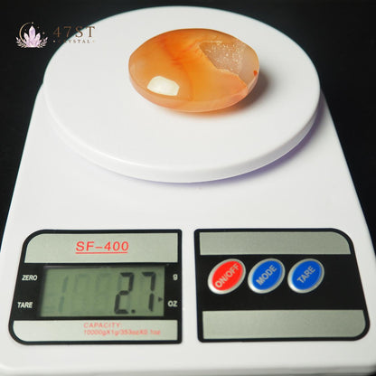 Druzy Agate Palm Stone