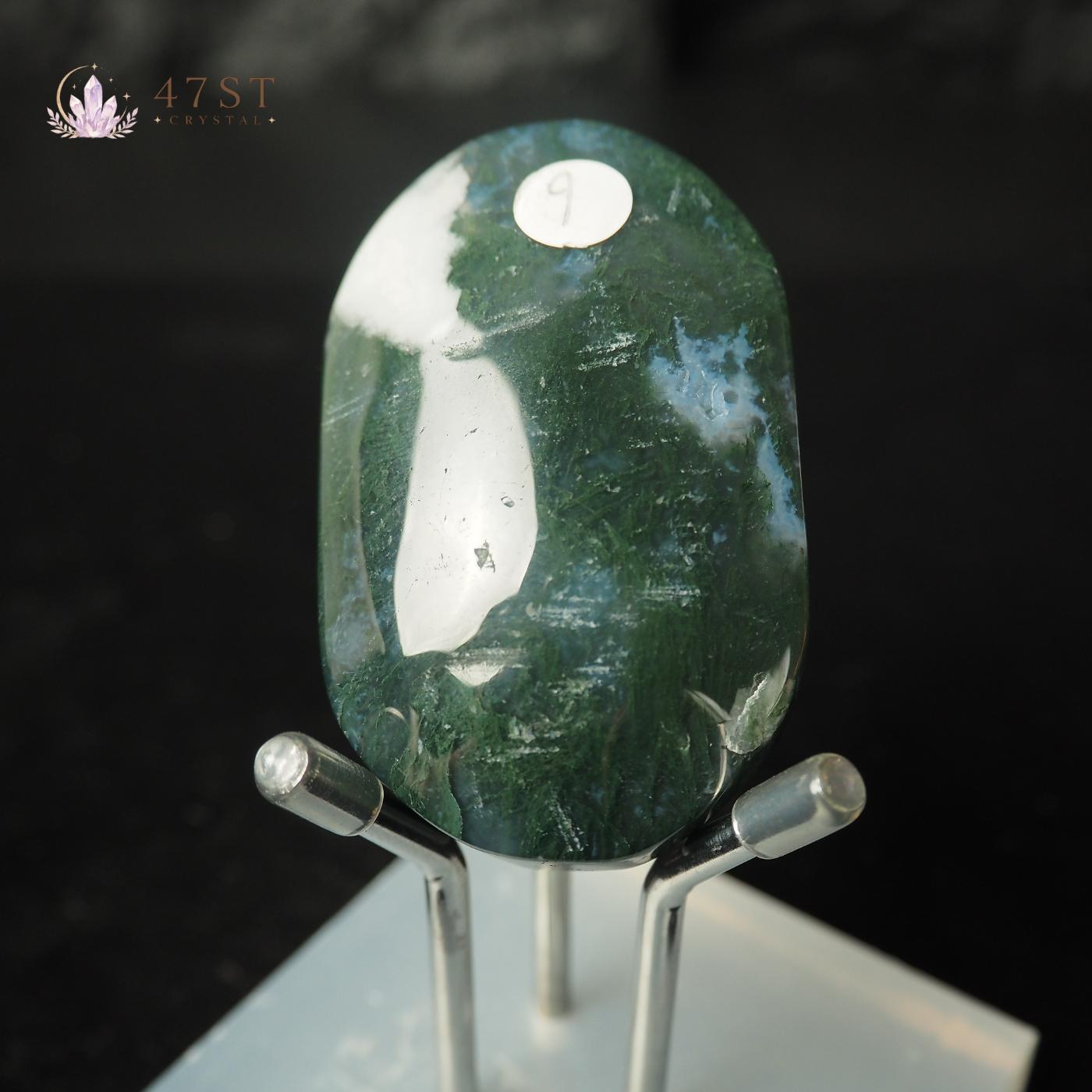 Moss Agate Palm Stone