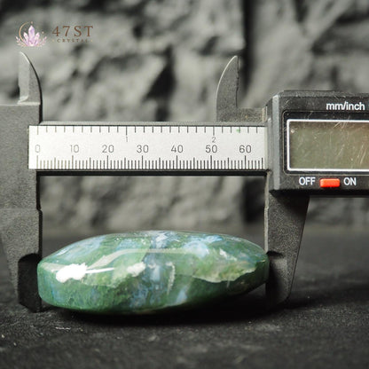 Moss Agate Palm Stone