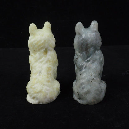 Muti-Material Wolf Carving