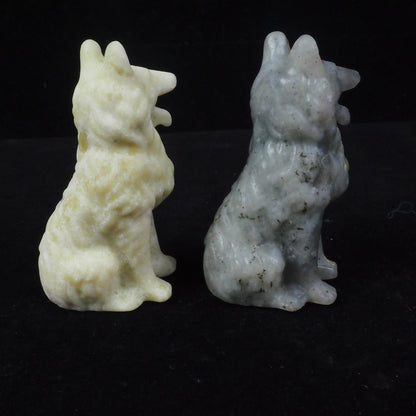 Muti-Material Wolf Carving