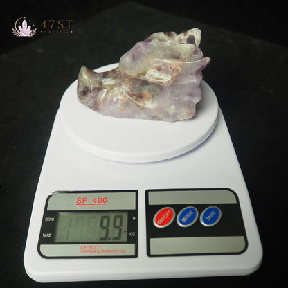 Dream Amethyst Dragon Head