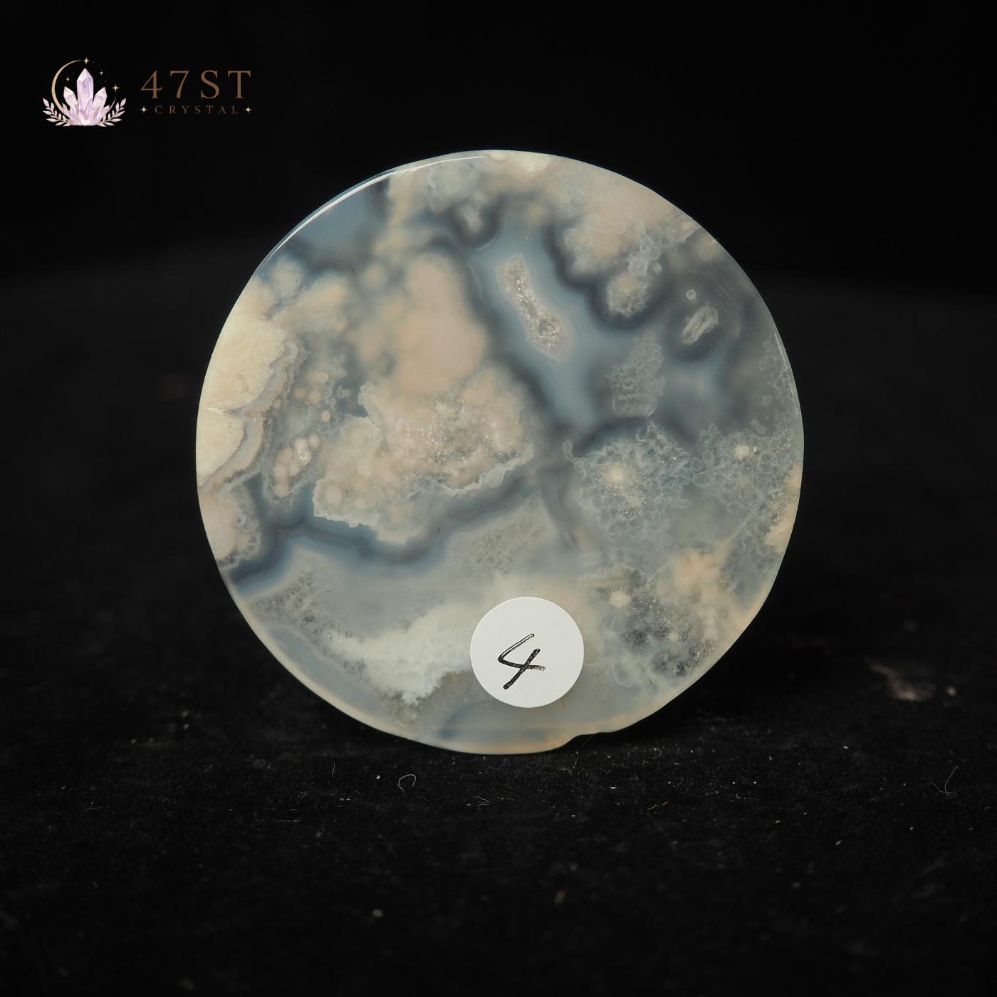 Flower Agate Disc