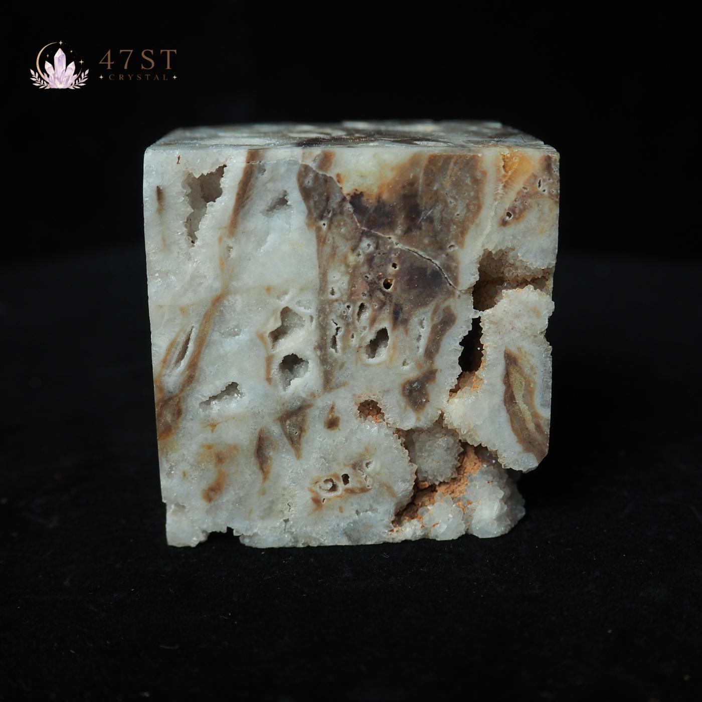 Druzy Agate Cube
