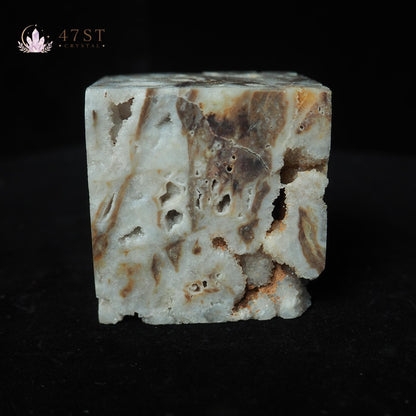 Druzy Agate Cube
