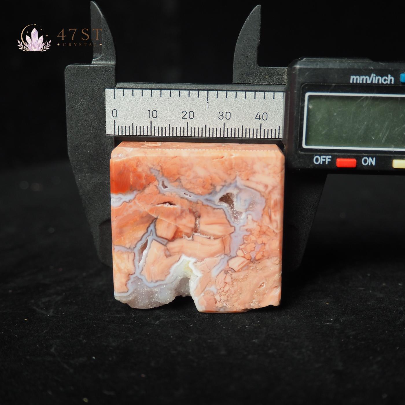 Cotton Candy Agate Druzy Cube