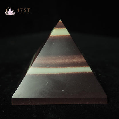 Purple Robe Jade Pyramid
