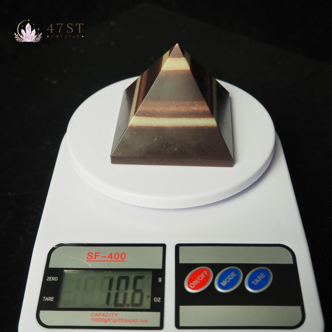 Purple Robe Jade Pyramid