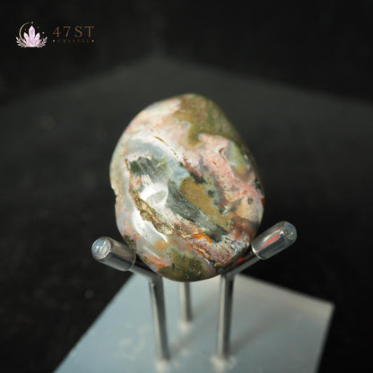 Moss Agate Palm Stone
