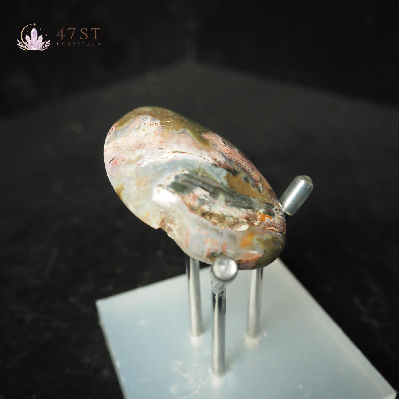Moss Agate Palm Stone