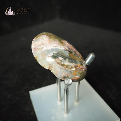 Moss Agate Palm Stone