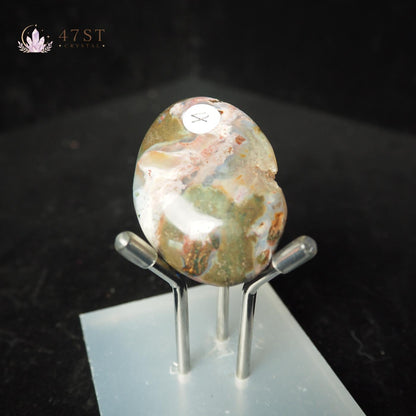 Moss Agate Palm Stone