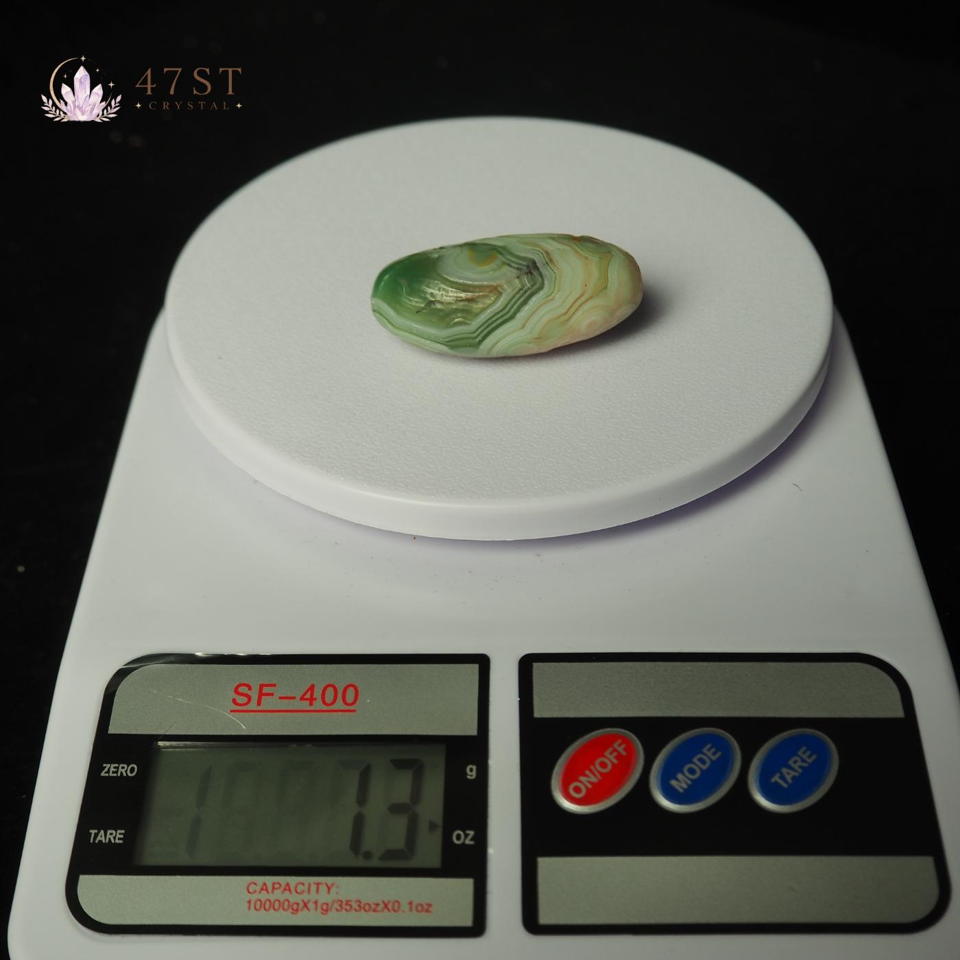 Green Sardonyx Palm Stone