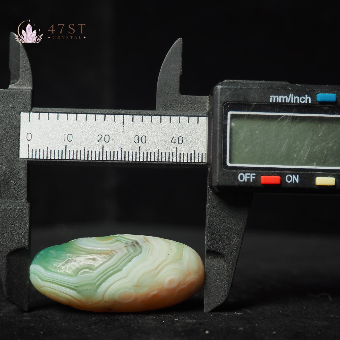 Green Sardonyx Palm Stone