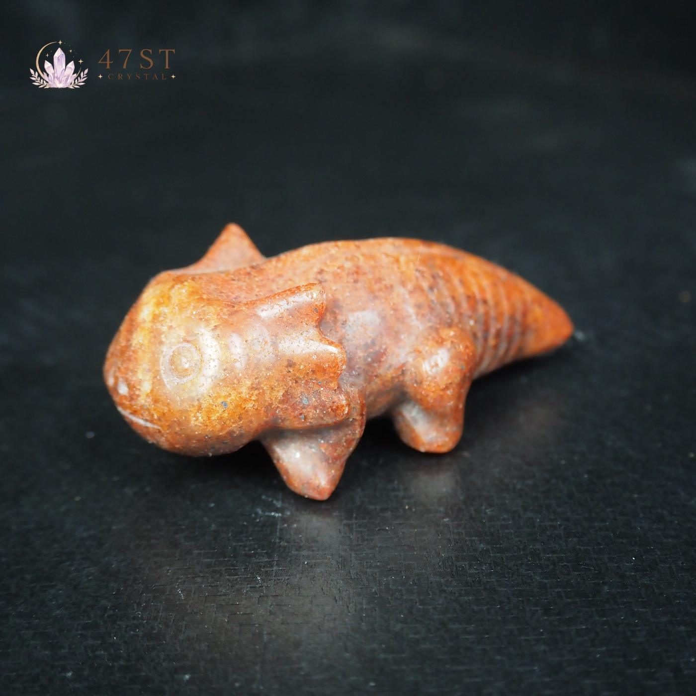 Hongshan Red Jasper Axolotl