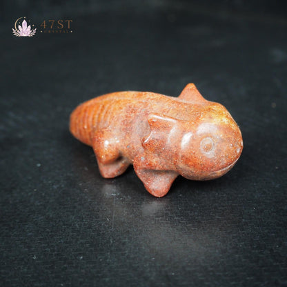 Hongshan Red Jasper Axolotl