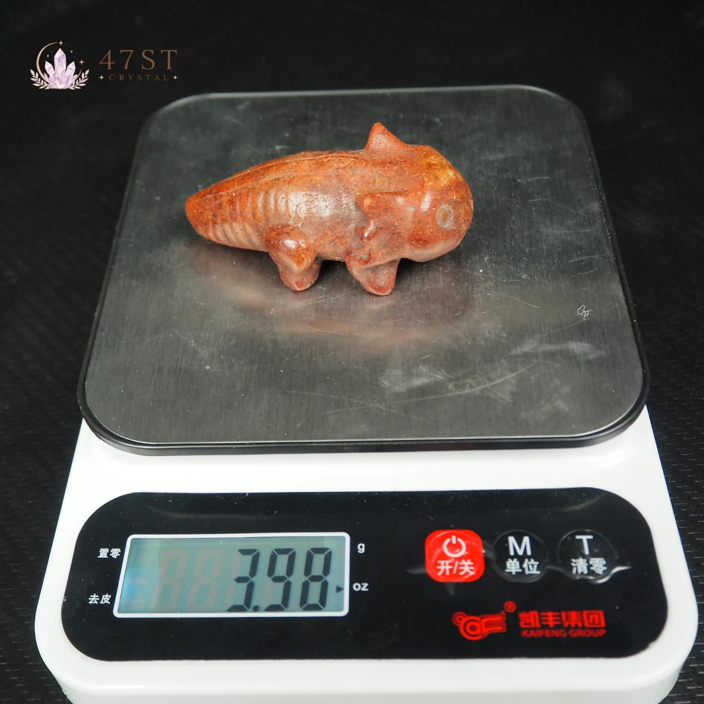 Hongshan Red Jasper Axolotl