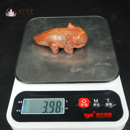 Hongshan Red Jasper Axolotl