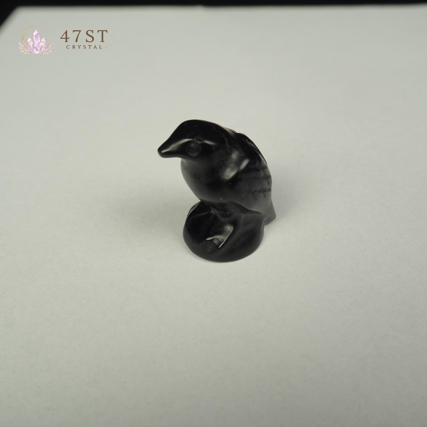 Mini Obsidian Crow