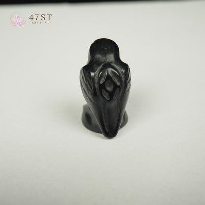 Mini Obsidian Crow