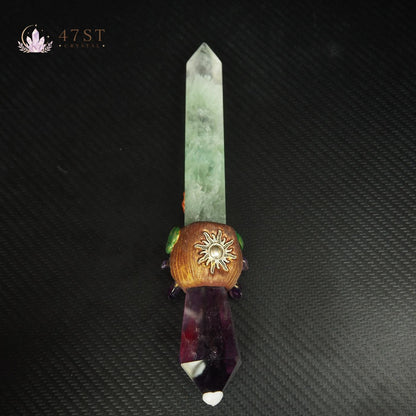 Fluorite Amethyst Sword