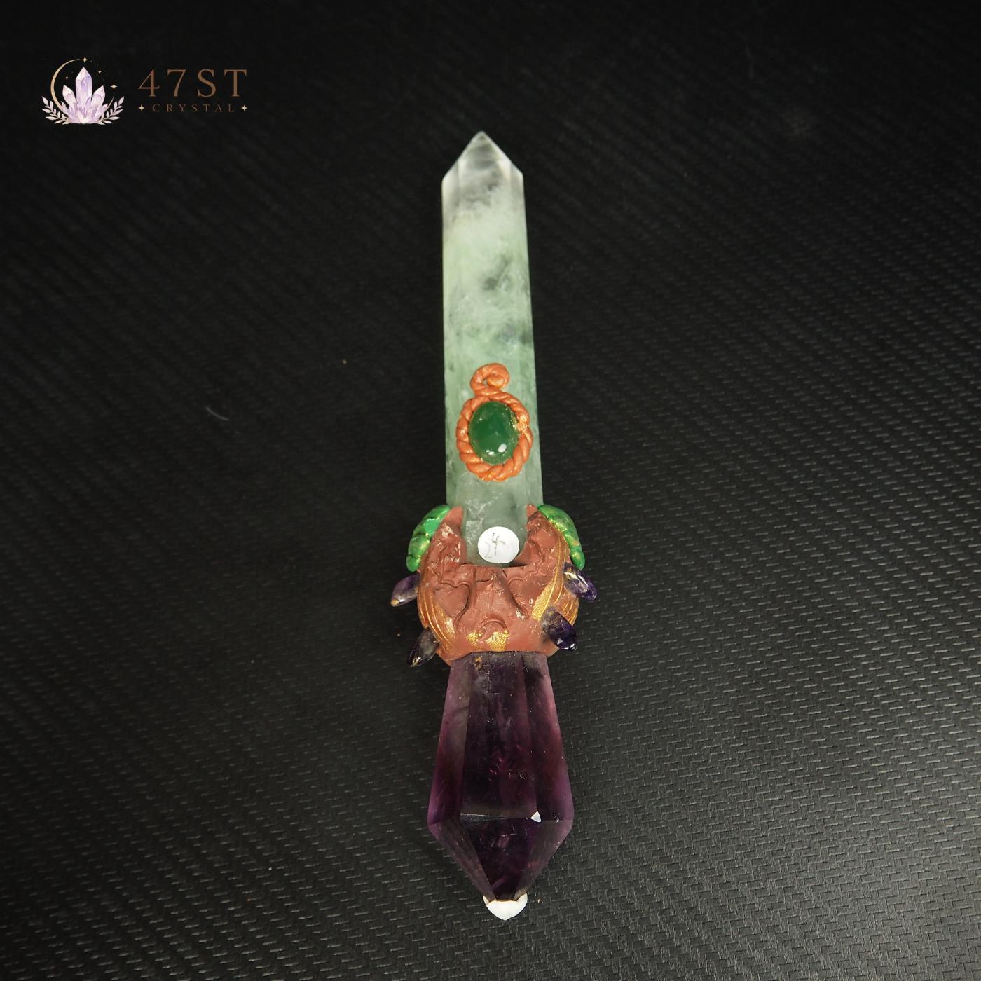 Fluorite Amethyst Sword