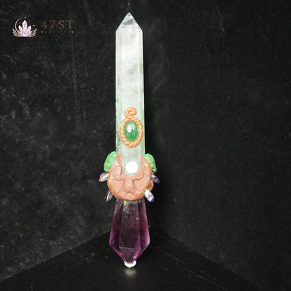 Fluorite Amethyst Sword