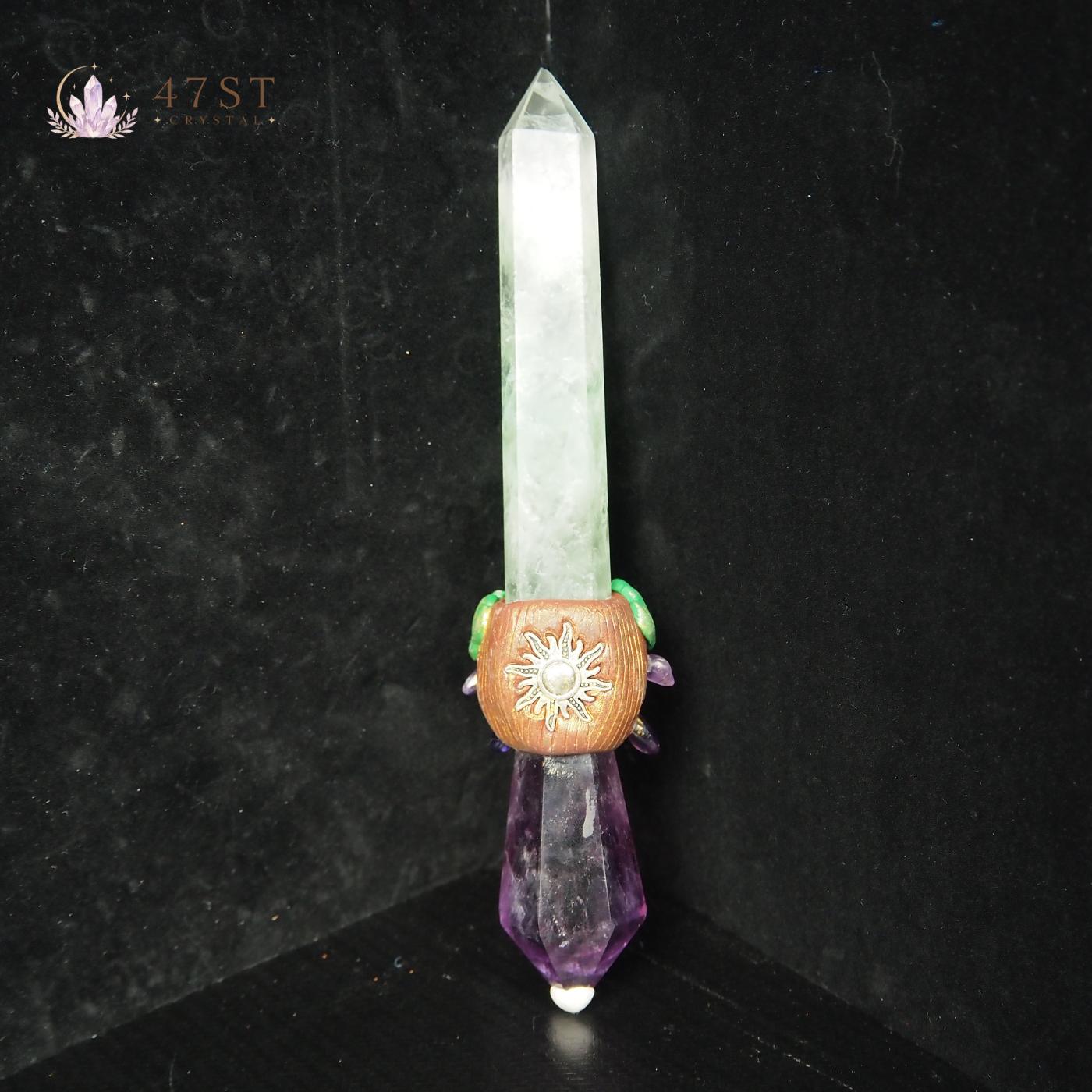 Fluorite Amethyst Sword