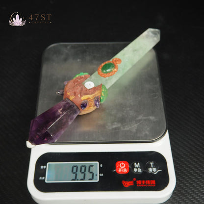 Fluorite Amethyst Sword