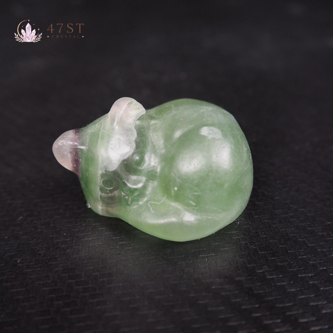 Fluorite Sleeping Cat
