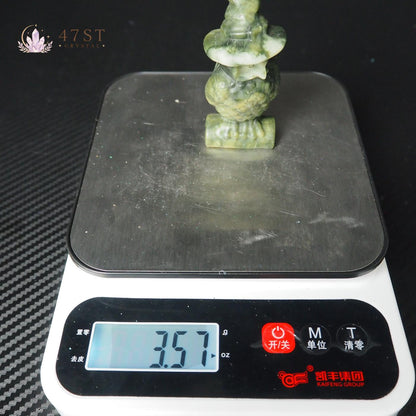 Serpentine Owl Carving