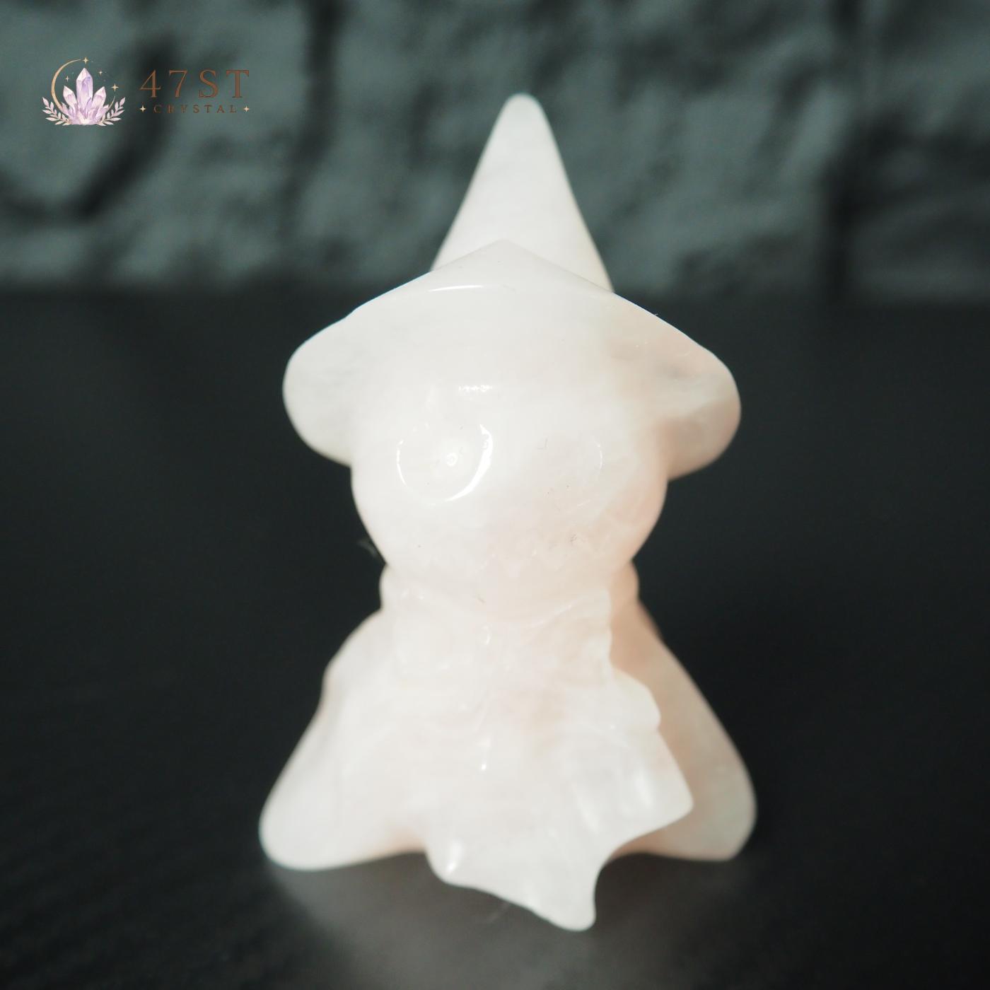 Rose Quartz Pumpkin Head