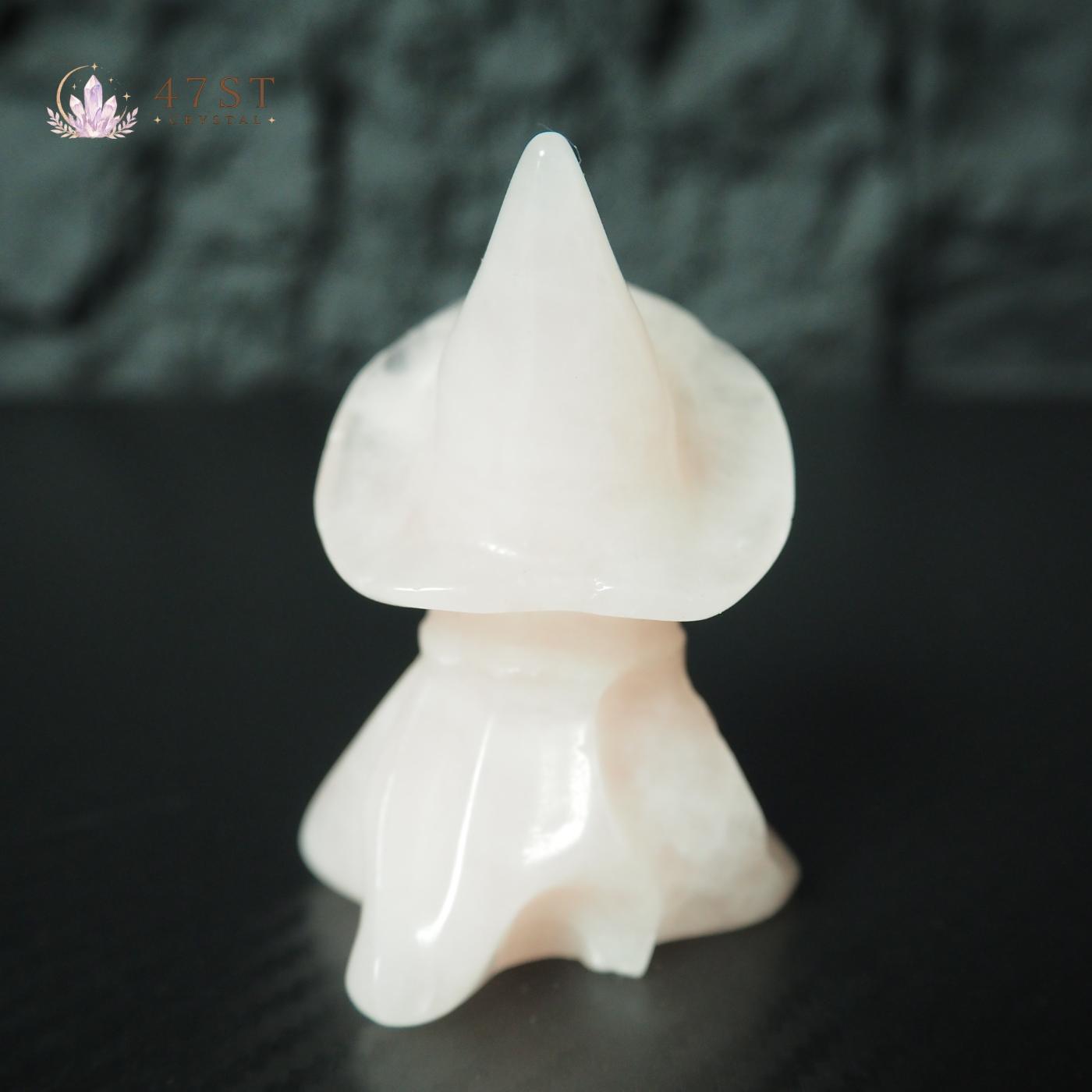 Rose Quartz Pumpkin Head