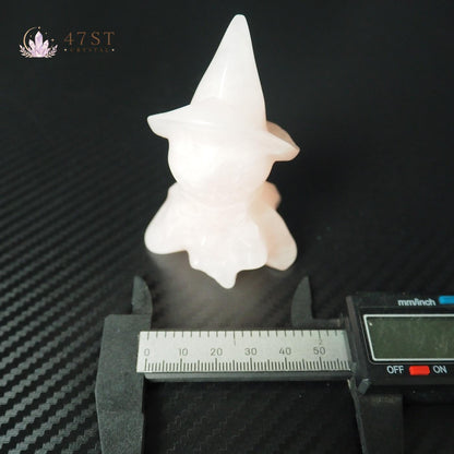 Rose Quartz Pumpkin Head