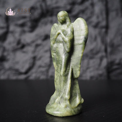 Serpentine Angel Carving