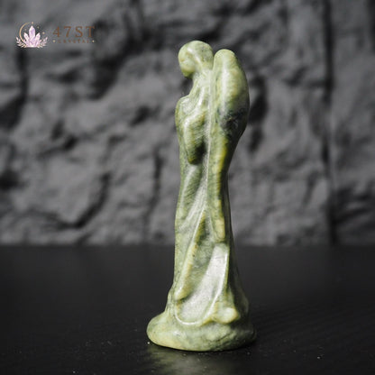 Serpentine Angel Carving