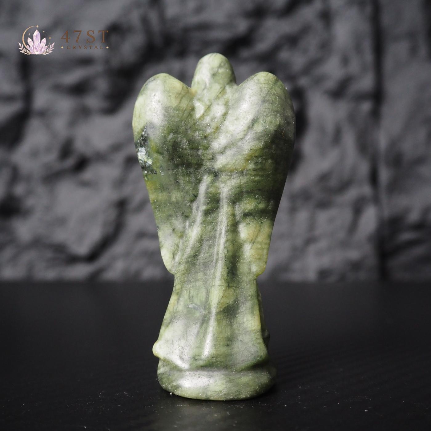 Serpentine Angel Carving