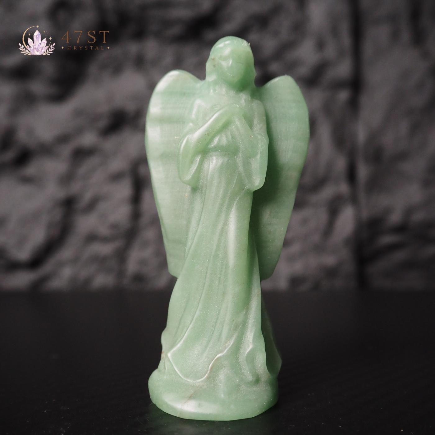Green Aventurine Angel Carving