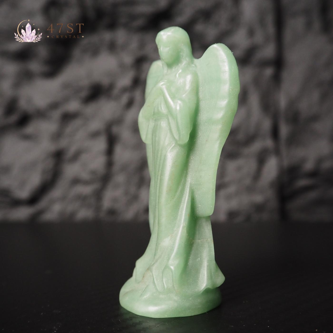 Green Aventurine Angel Carving