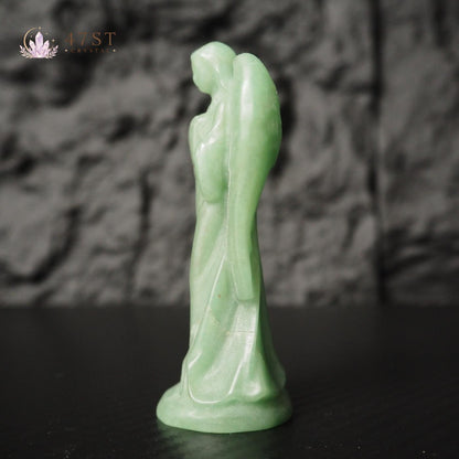 Green Aventurine Angel Carving