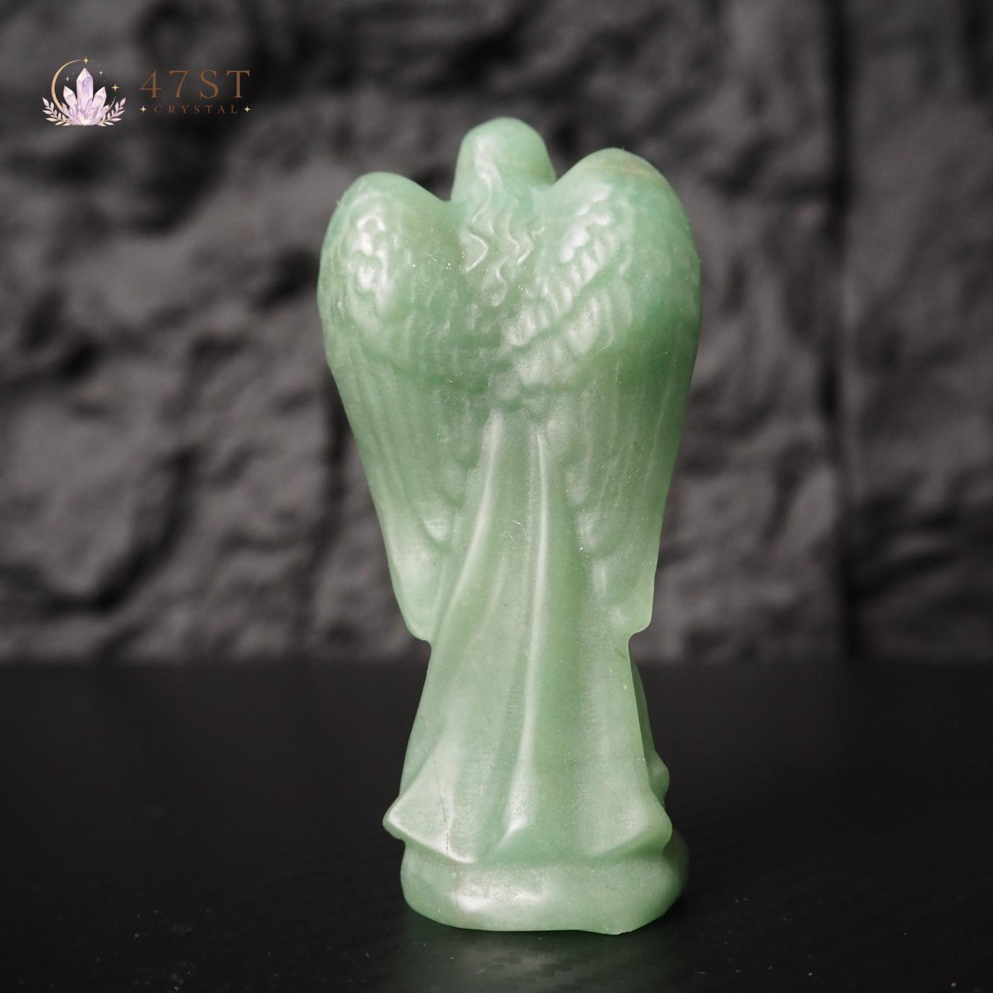Green Aventurine Angel Carving