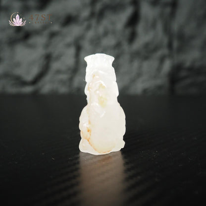 Fire Quartz Fox Carving