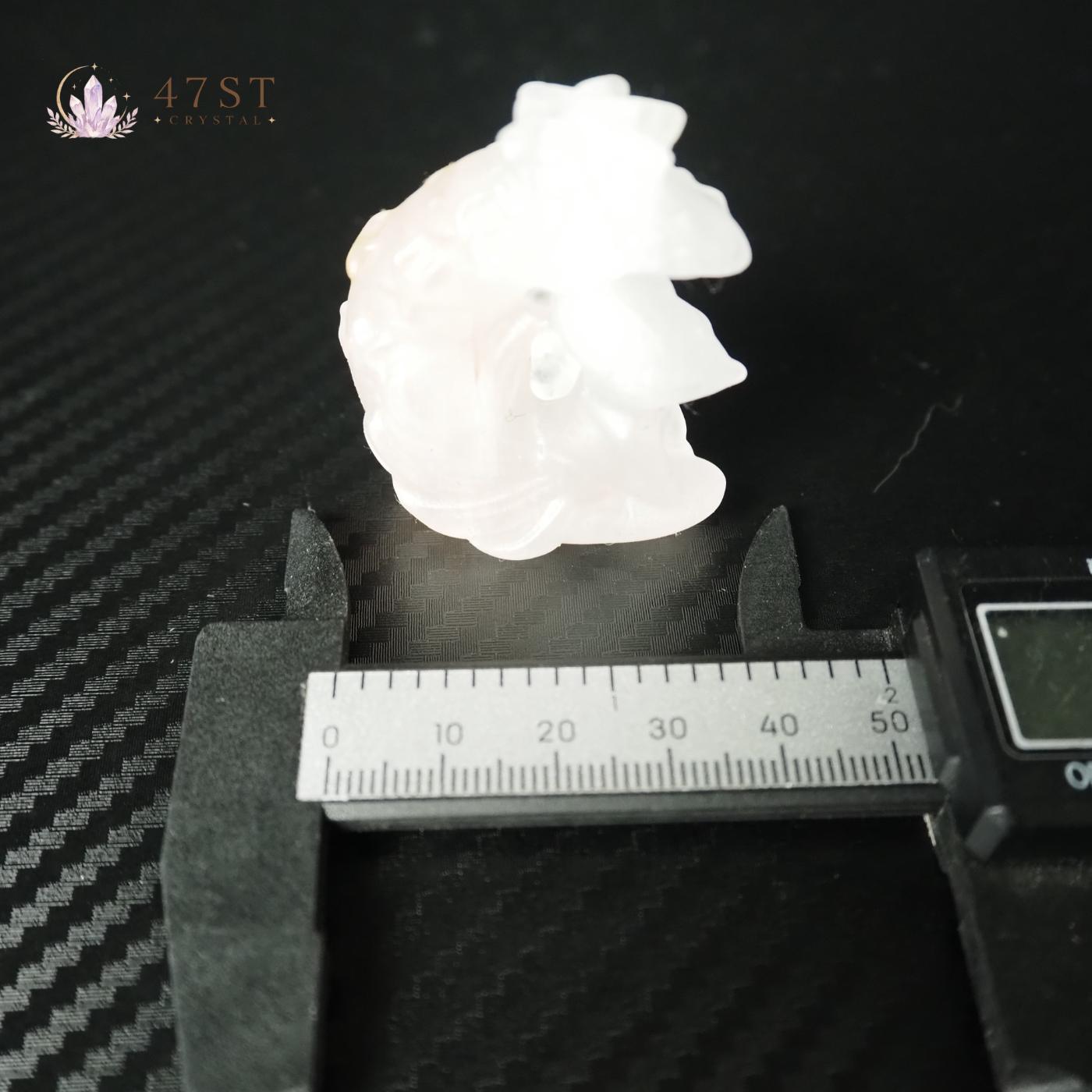 Fire Quartz Fox Carving