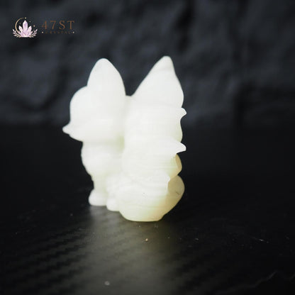 Afghan Jade Nine Tail Fox Carving