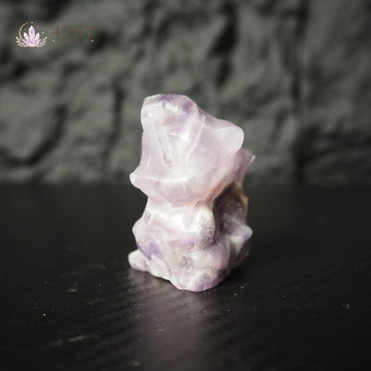 Dream Amethyst Squirrel Carving