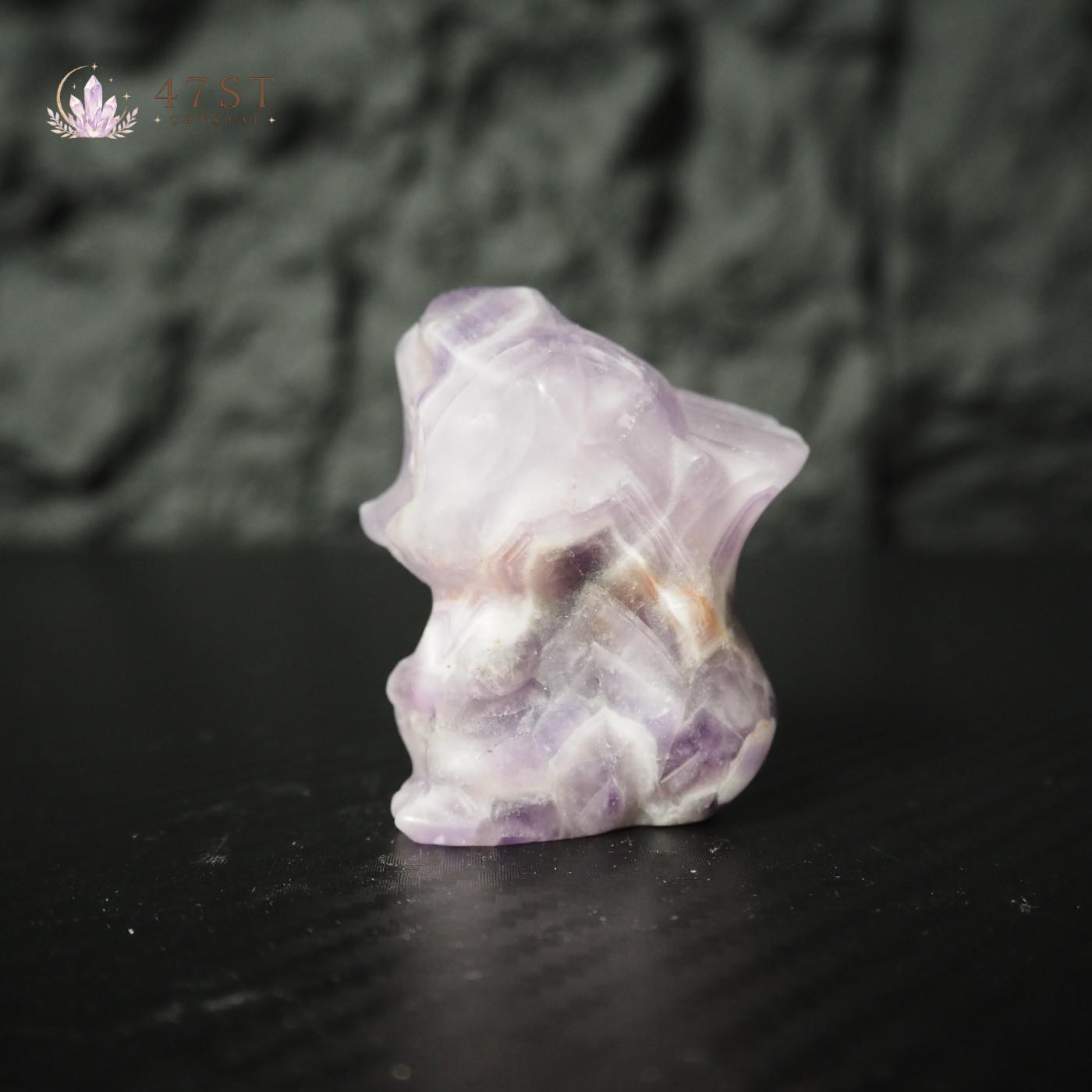 Dream Amethyst Squirrel Carving