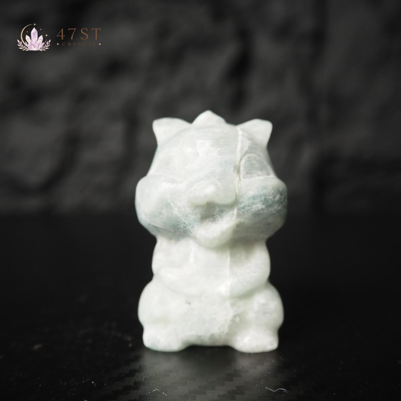 Blue Aventurine Squirrel Carving