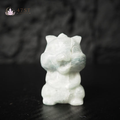 Blue Aventurine Squirrel Carving